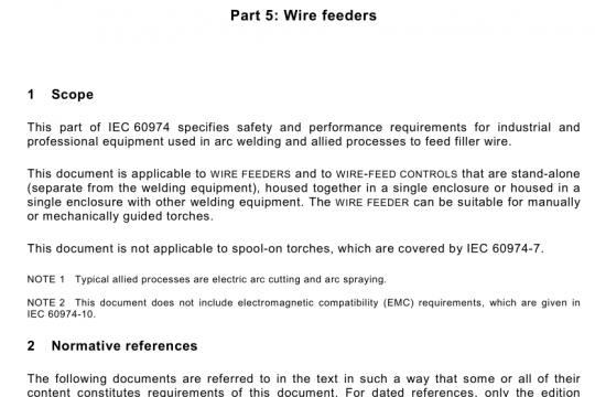 BS EN IEC 60974-5 pdf free download